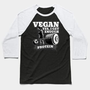 Vegan Bodybuilder Protein Baseball T-Shirt